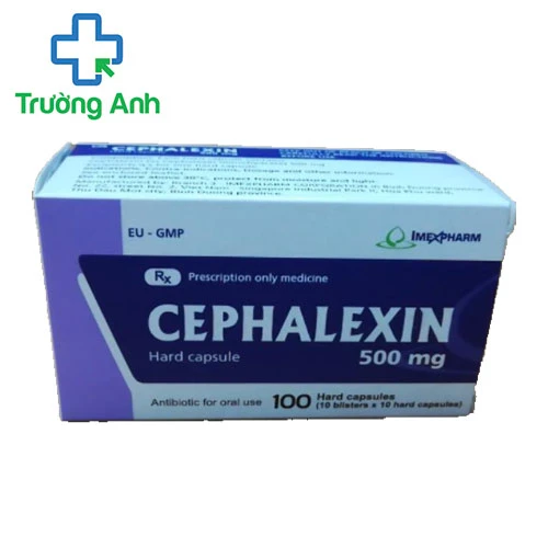 Cephalexin 500mg Imexpharm - Thuốc trị nhiễm khuẩn hiệu quả
