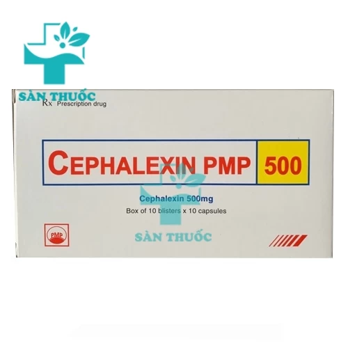 Cephalexin PMP 500mg (viên đỏ - vàng) - Điều trị bệnh nhiễm khuẩn của Pymepharco