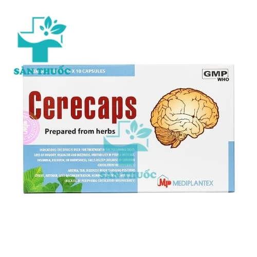 Cerecaps - Giúp tăng cường sức khỏe não hiệu quả
