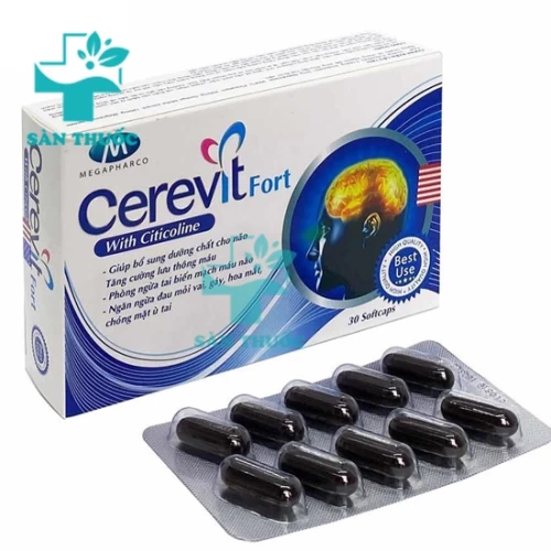 Cerevit Fort - Hỗ trợ tăng cường tuần hoàn máu não hiệu quả