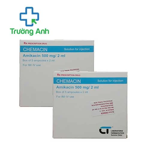 Chemacin 500mg/2ml Farmaceutico CT - Thuốc trị nhiễm khuẩn của Ý