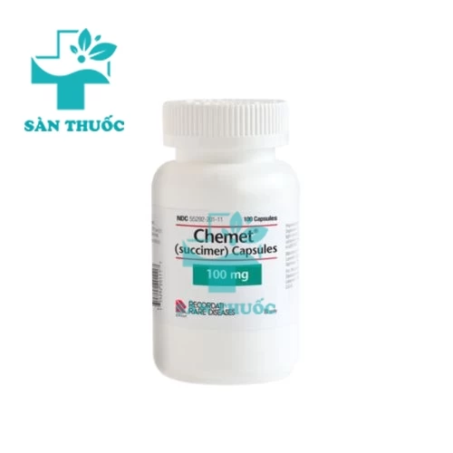 Chemet (Succimer) capsules 100mg Lannett - Thuốc trị ngộ độc chì