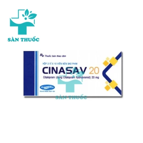 Cinasav 20 Savipharm - Thuốc điều trị rối loạn lo âu hiệu quả