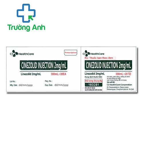 Cinezolid Injection 2mg/ml CJ Healthcare - Chống nhiễm khuẩn