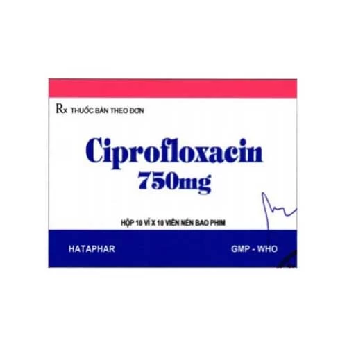 Ciprofloxacin 750mg Hataphar - Thuốc trị nhiễm khuẩn