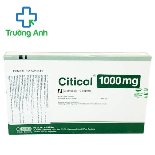 Citicol 1000mg - Giúp cải thiện trí nhớ hiệu quả của Indonesia