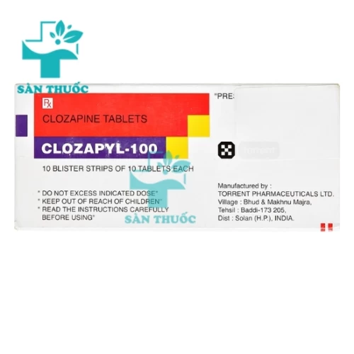 Clozapyl 100mg Torr - Thuốc điều trị tâm thần phân liệt hiệu quả
