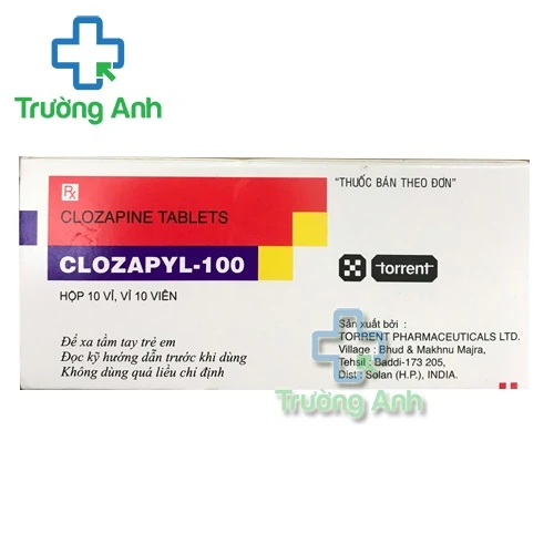 Clozapyl 100mg Torr - Thuốc điều trị tâm thần phân liệt hiệu quả