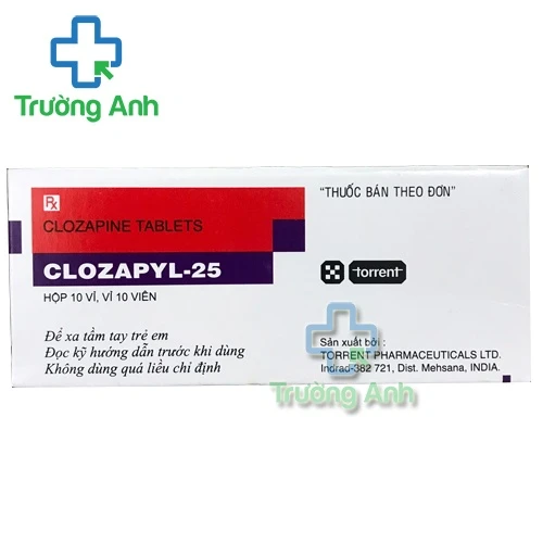 Clozapyl 25mg Torr - Thuốc điều trị tâm thần phân liệt hiệu quả