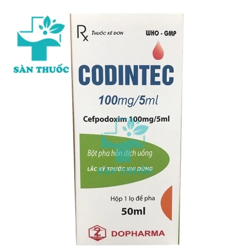 Codintec 100mg/5ml Dopharma (50ml) - Điều trị nhiễm khuẩn từ nhẹ đến trung bình