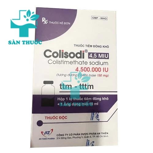 Colisodi 4,5MIU An Thiên - Thuốc điều trị nhiễm khuẩn nặng