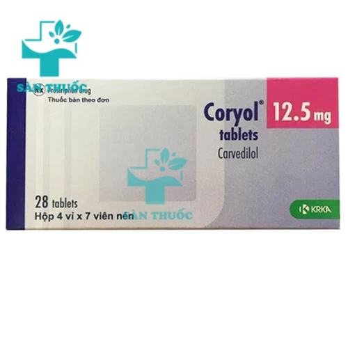 Coryol 12.5mg - Thuốc điều trị tăng huyết áp hiệu quả