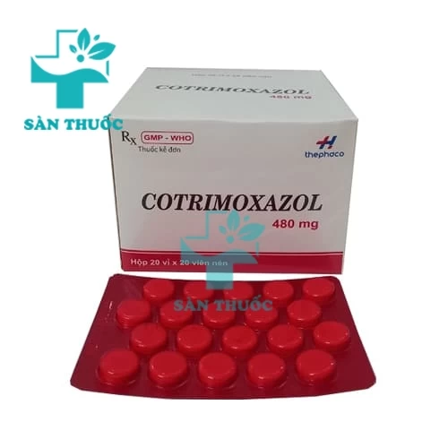 Cotrimoxazol 480mg Thephaco (vỉ) - Thuốc trị nhiễm khuẩn hiệu quả