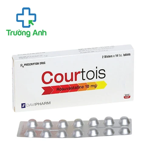 Courtois 10mg Davipharm - Thuốc trị tăng Cholesterol hiệu quả