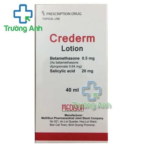 Crederm Lotion - Thuốc trị các bệnh ngoài da hiệu quả của Medisun