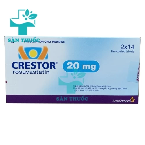 Crestor 20mg - Thuốc giúp hạ mỡ máu hiệu quả