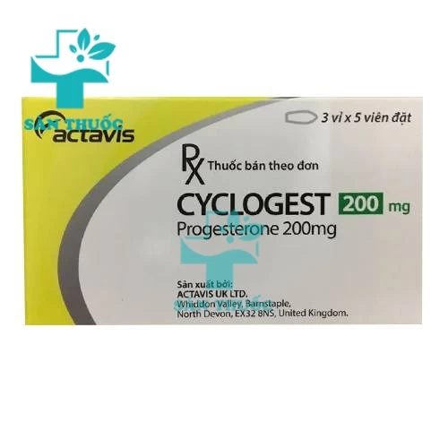 Cyclogest 200mg - Thuốc điều trị hội chứng tiền đình hiệu quả