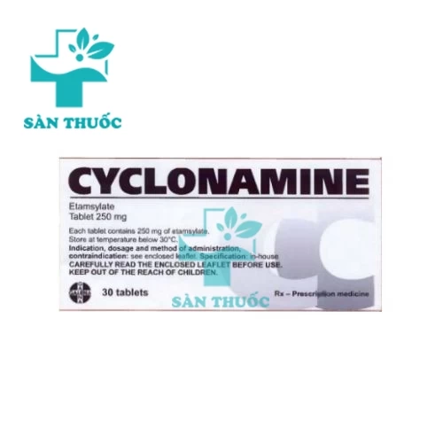 Cyclonamine 250mg (viên)- Thuốc cầm máu trong phẫu thuật hiệu quả