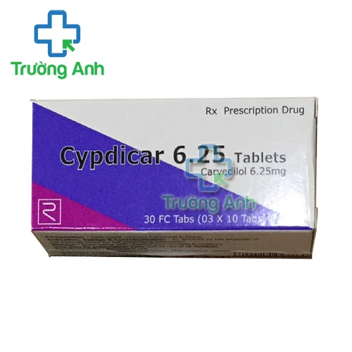 Cypdicar 6.25 - Thuốc điều trị tăng huyết áp và suy tim hiệu quả