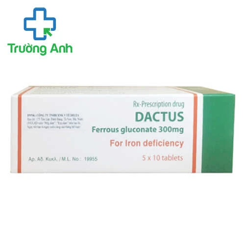 Dactus 300mg Remedica - Thuốc trị thiếu máu do thiếu sắt