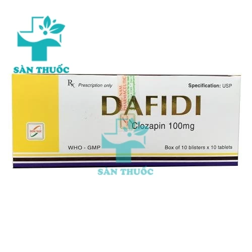 Dafidi 100mg - Thuốc điều trị tâm thần phân liệt hiệu quả