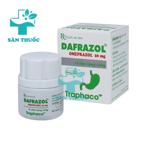 Dafrazol 20mg  - Thuốc điều trị viêm loét dạ dày, tá tràng hiệu quả