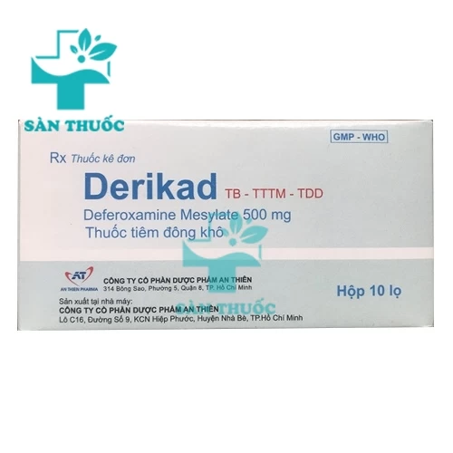 Derikad 500mg An Thien Pharma - Thuốc điều trị quá tải sắt