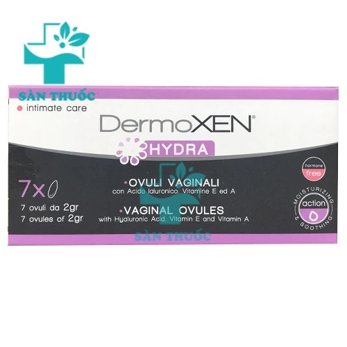 DermoXEN Hydra - Viên đặt âm đạo điều trị viêm nhiễm của Ý