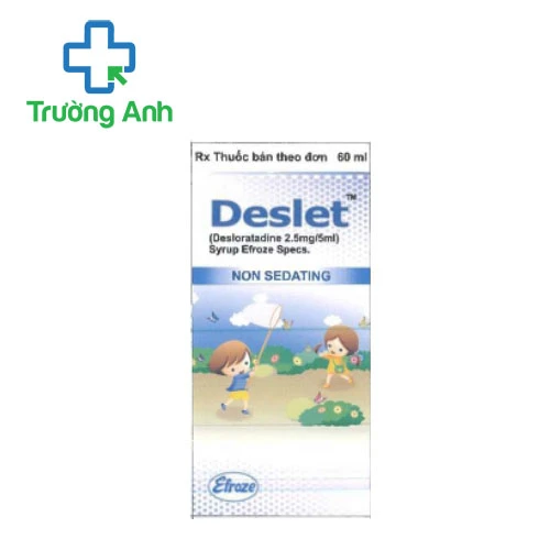 Deslet 30mg/60ml Efroze - Thuốc trị viêm mũi dị ứng, mày đay