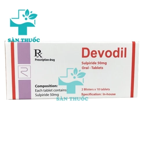 Devodil viên 50mg - Thuốc điều trị rối loạn tâm thần hiệu quả