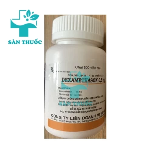 Dexamethasone 0,5mg Meyer - Thuốc chống viêm và dị ứng