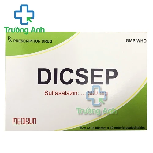 Dicsep 500mg - Thuốc điều trị viêm loét đại tràng của Medisun