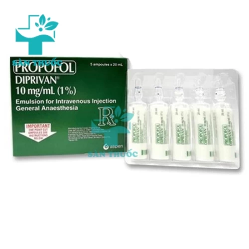 Diprivan Inj.20ml - Thuốc gây mê, gây tê hiệu quả