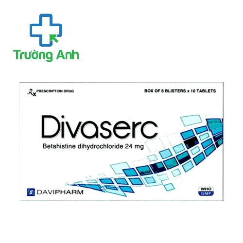 Divaser 24mg - Thuốc điều trị hội chứng chứng Ménière hiệu quả