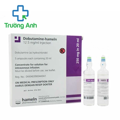 Dobutamine-hameln 12,5mg/ml - Thuốc trị các bệnh về tim hiệu quả