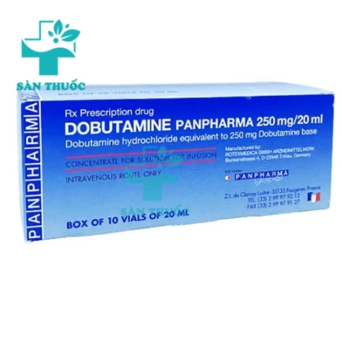 Dobutamine Panpharma 250mg/20ml - Thuốc trị các bệnh về tim