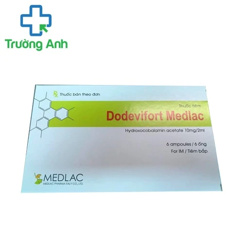 Dodevifort Medlac 10mg/2ml - Thuốc điều trị thiếu Vitamin B12