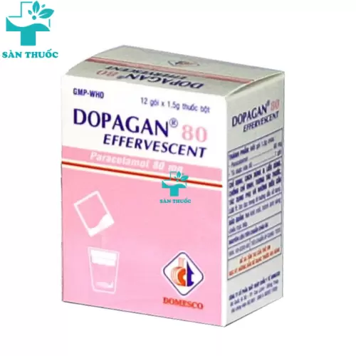 Dopagan 80 Effervescent - Paracetamol 80mg Domesco