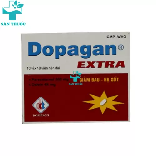 Dopagan Extra - Paracetamol 500mg + Cafein 65mg Domesco
