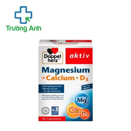 Doppelherz Magnesium+Calcium+D3 - Bổ sung chất giúp cho hệ xương chắc khỏe
