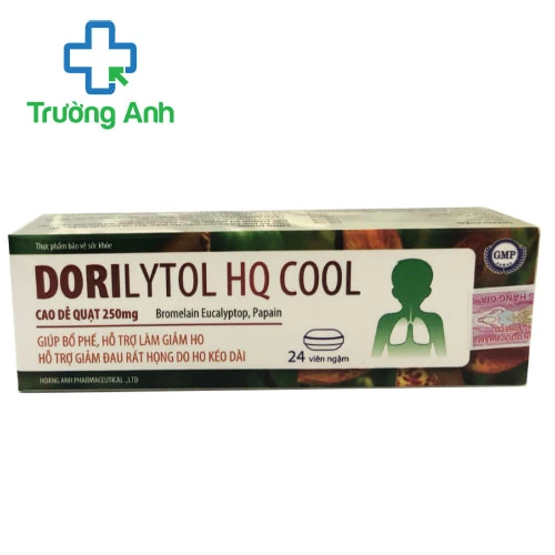 Dorilytol HQ Cool Viheco - Giúp bổ phế, giảm ho và đau rát họng