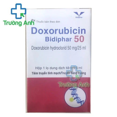Doxorubicin Bidiphar 50- Thuốc điều trị các bệnh ung thư hiệu quả
