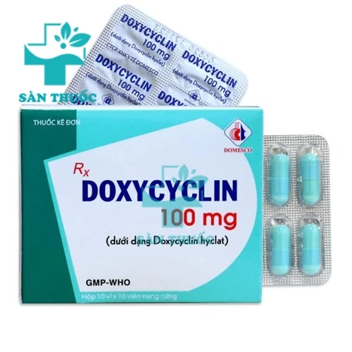 Doxycyclin 100mg Domesco - Thuốc điều trị nhiễm khuẩn 