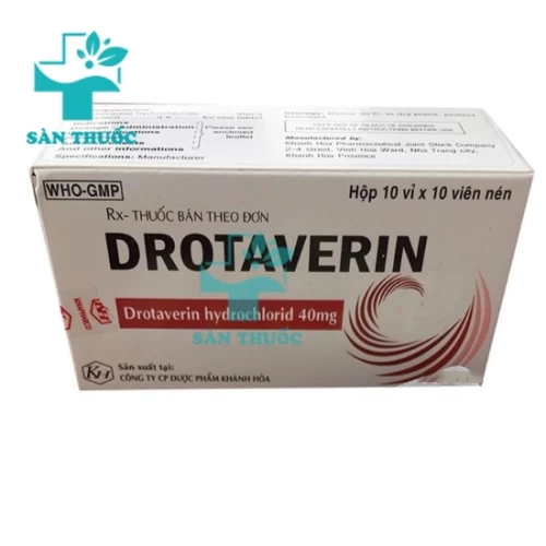 Drotaverin 40mg Khapharco - Thuốc chống co thắt hiệu quả