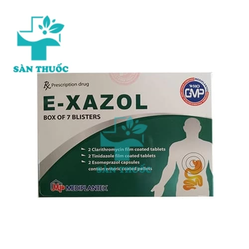 E-Xazol Mediplantex - Thuốc điều trị viêm loét dạ dày, tá tràng