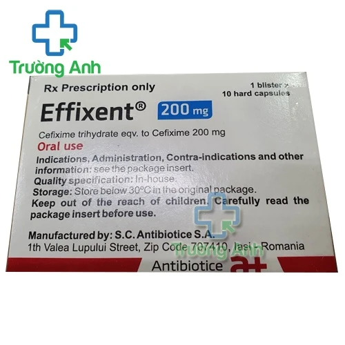 Effixent 200mg - Thuốc điều trị nhiễm khuẩn hiệu quả