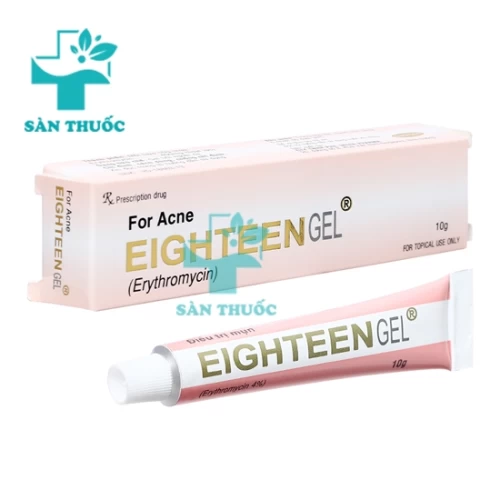 Eighteen gel 10g - Thuốc điều trị mụn trứng cá hiệu quả