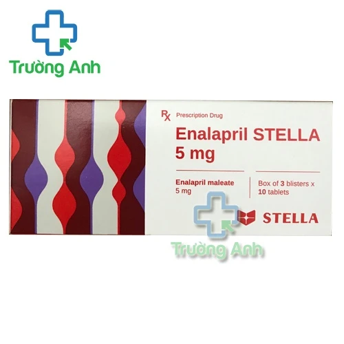 Enalapril 5mg STD - Thuốc điều trị cao huyết áp, vô căn hiệu quả