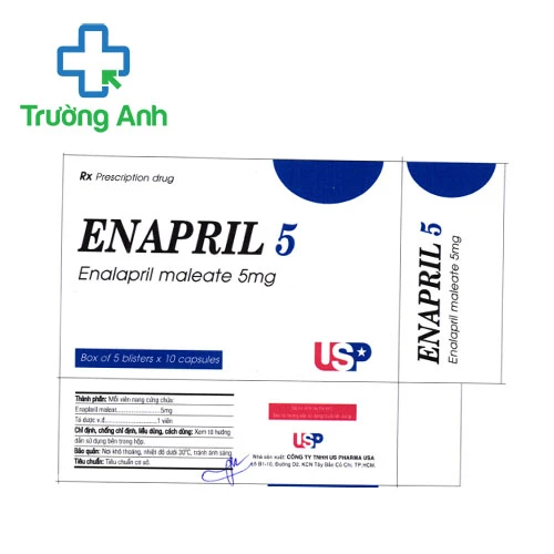 Enapril 5 USP - Thuốc trị tăng huyết áp và suy tim hiệu quả