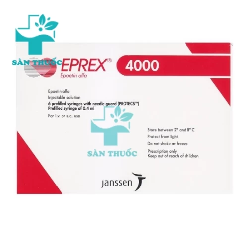 Eprex 4000UI Cilag - Thuốc điều trị thiếu máu hiệu quả